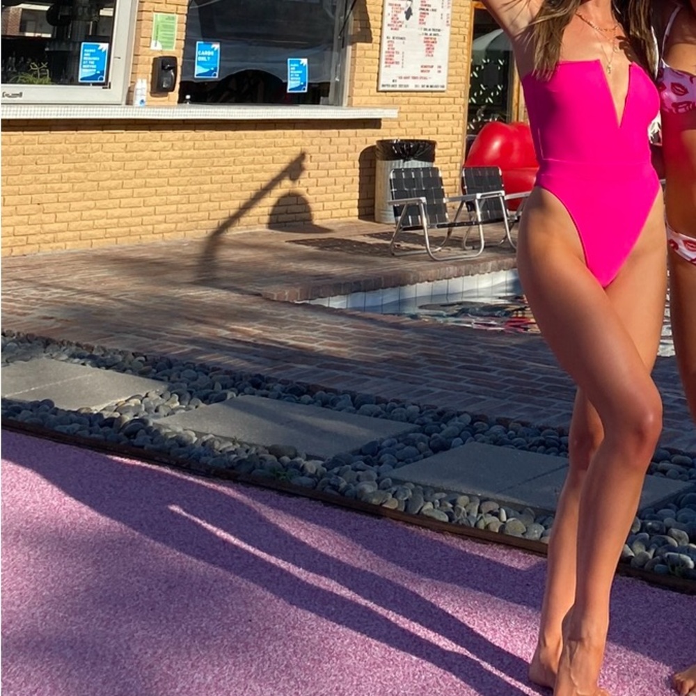 Hot Pink One Piece Swimsuit